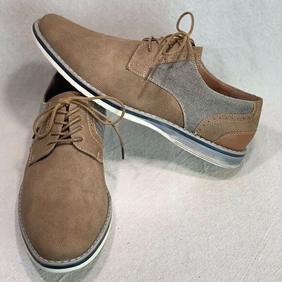 La Milano Canvas Oxfords Mens Size 9.5M - Picture 8 of 16